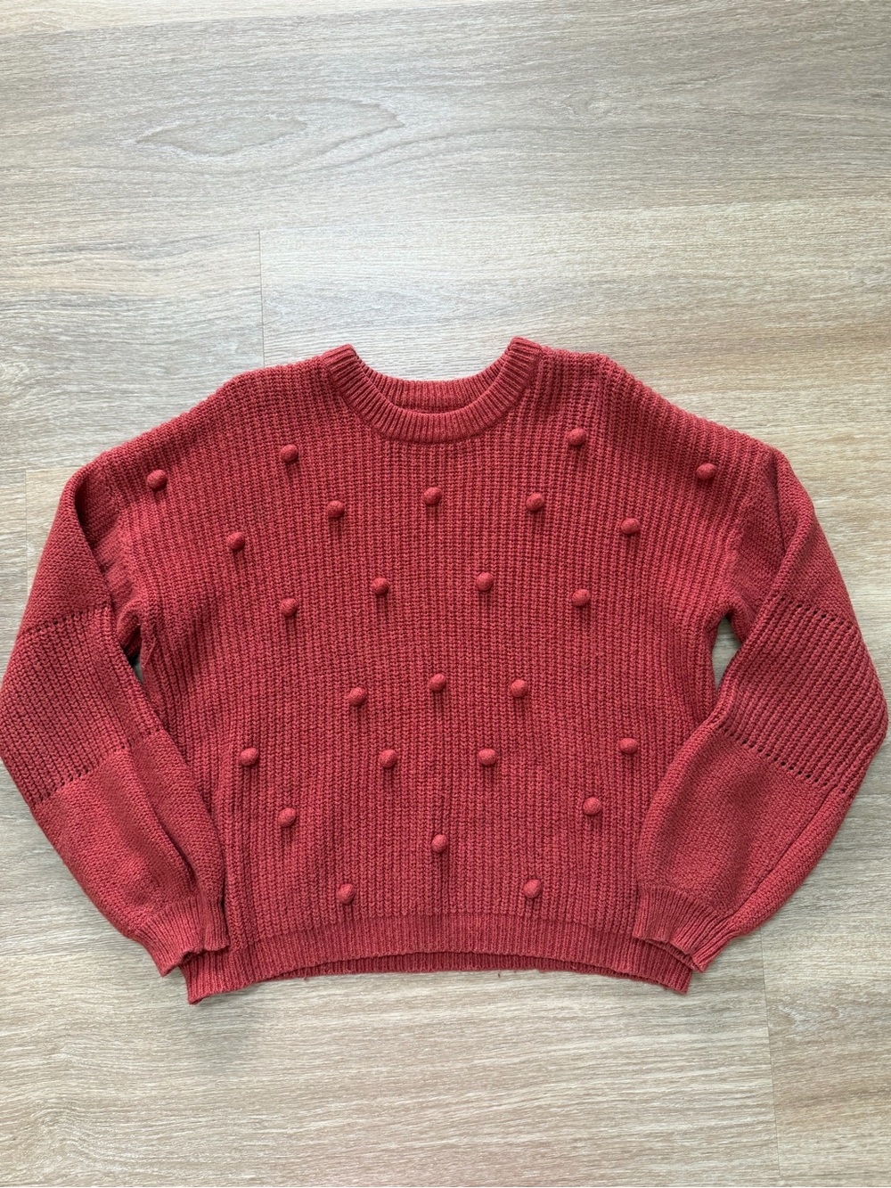 Marine Layer Rowan Bobble Knit Sweater Cotton Merino Wool‎ Size XL